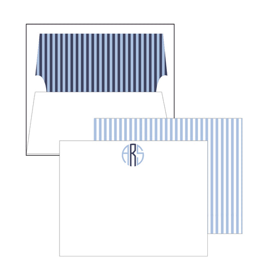 blue circle monogram | stationery gift set