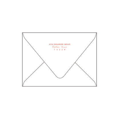 bow | holiday card | letterpress