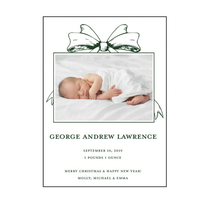 george | birth announcement