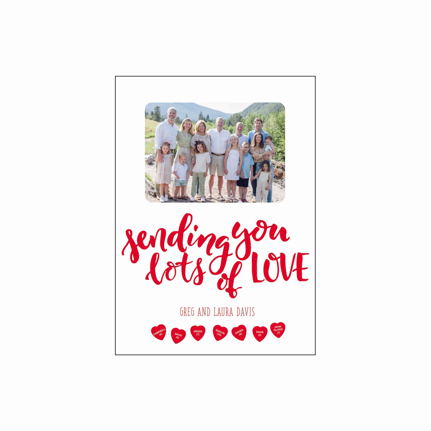 brush lettering | valentine's card | letterpress