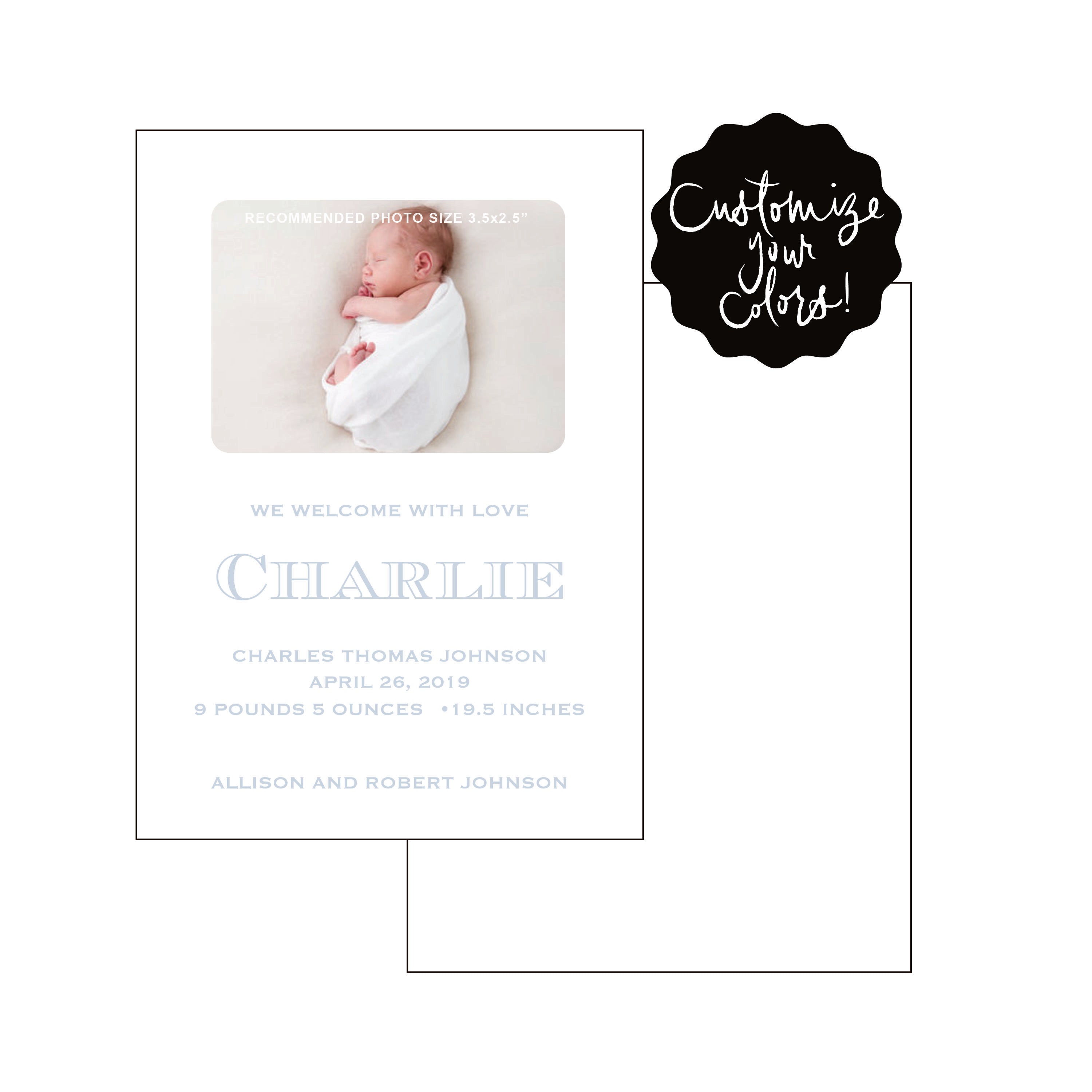 charlie | birth announcement