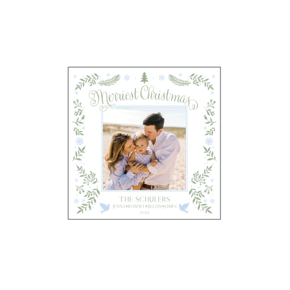 christmas sage | holiday card | digital print