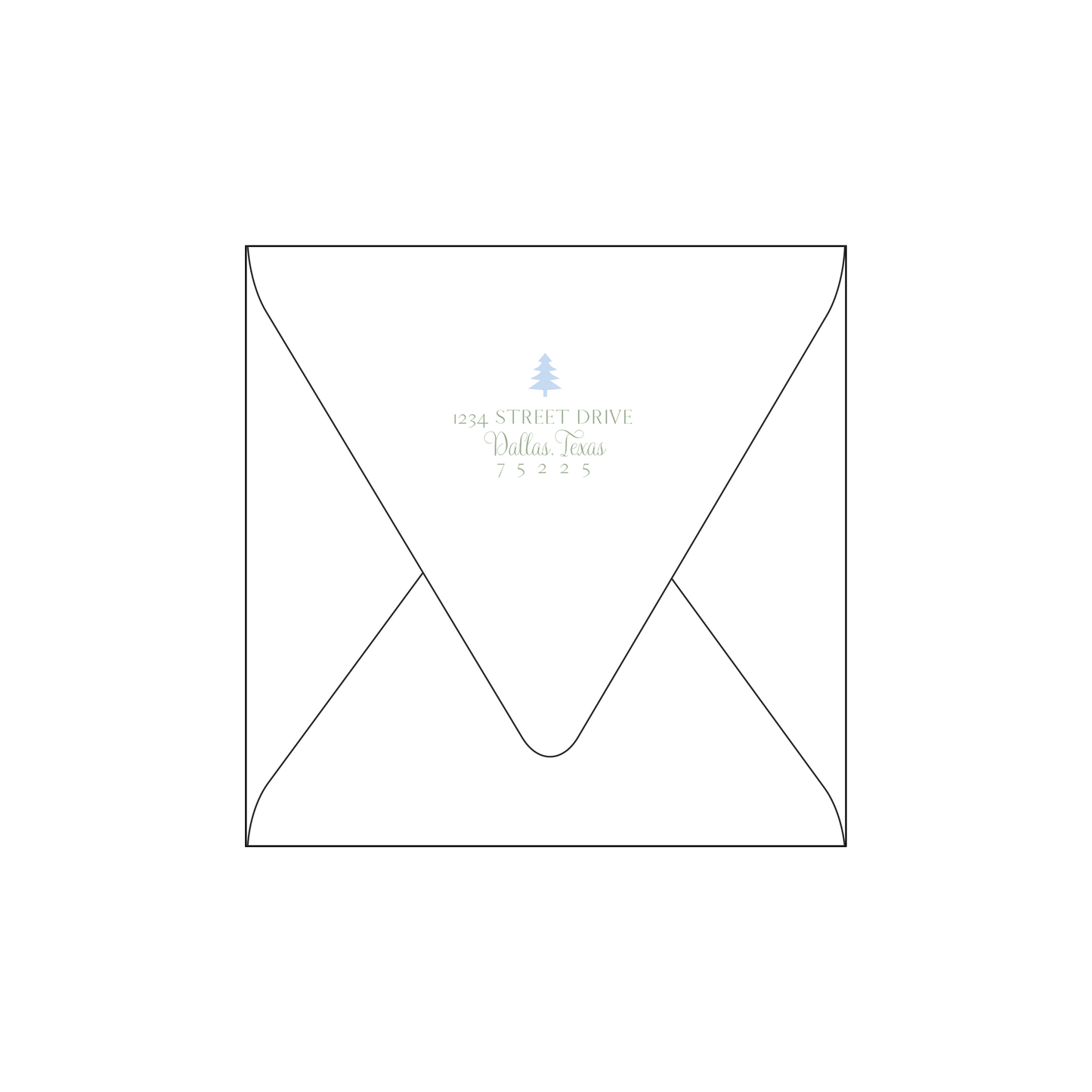 christmas sage | holiday card | digital print