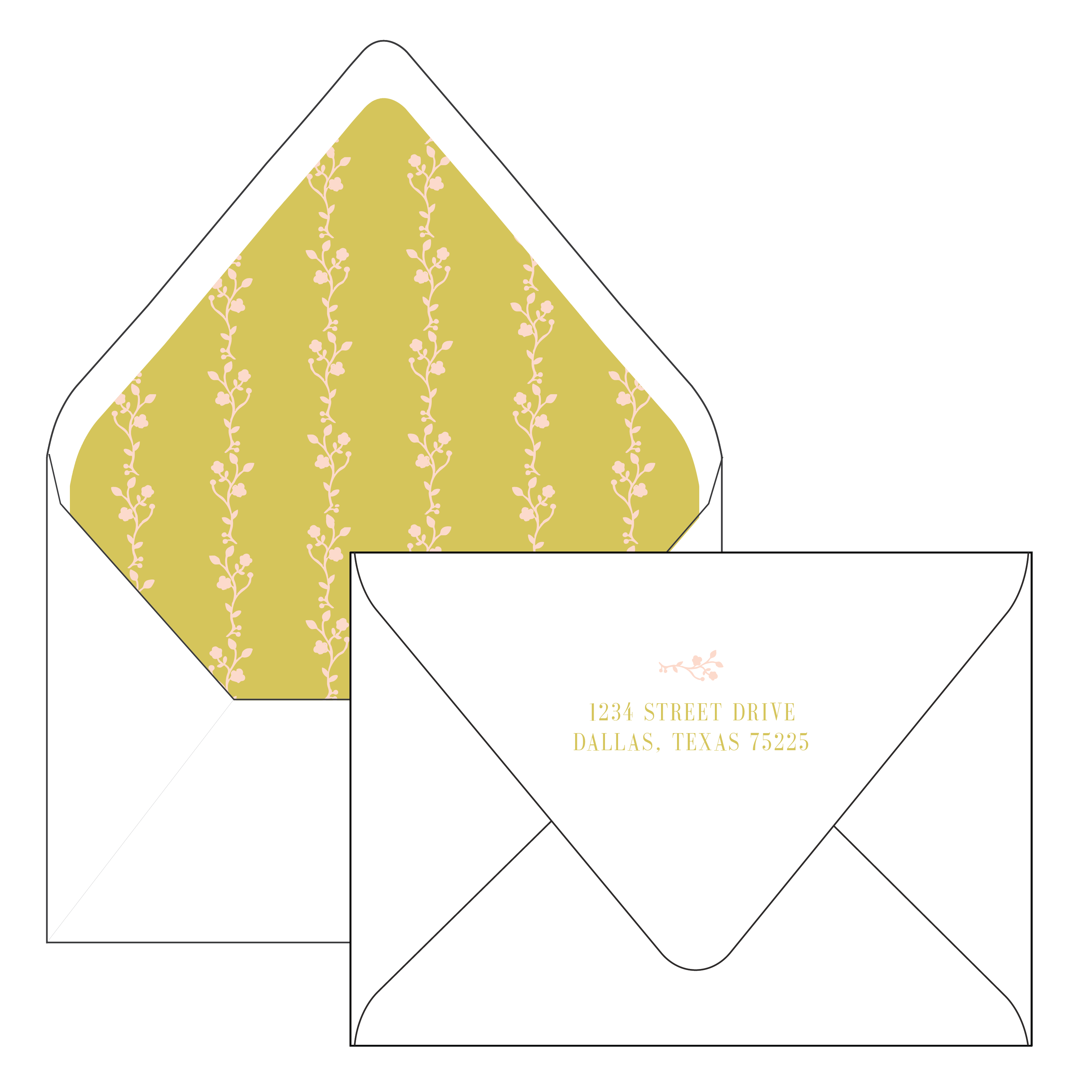 citrine christmas | holiday card | digital printed