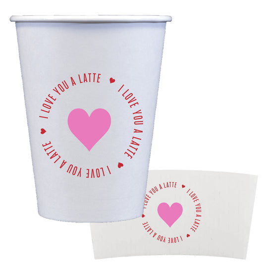 I love you a latte | coffee cups + sleeves