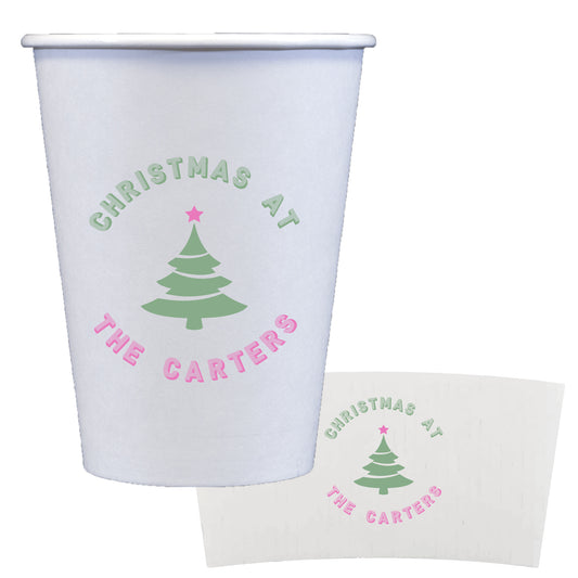 cute christmas tree | coffee cups + sleeves