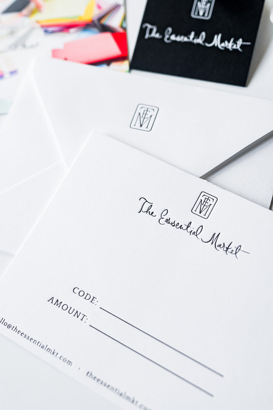 physical gift certificate