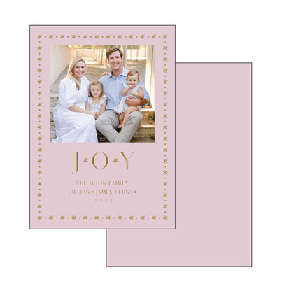 JOY | holiday card | foil-stamped