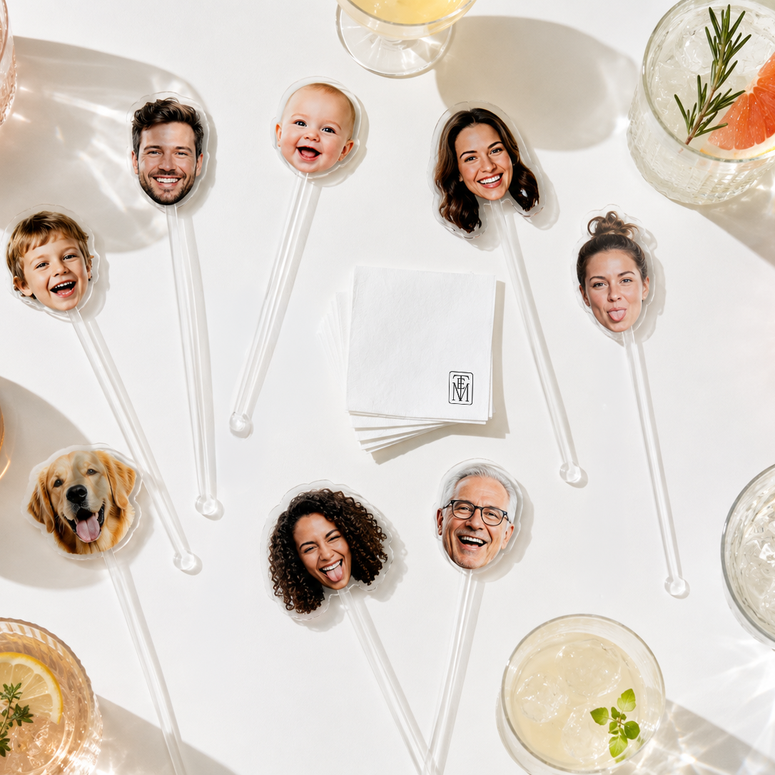 stir sticks | custom photo | die-cut shape | full color/digital print