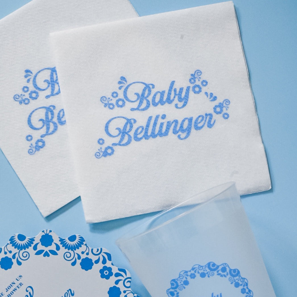 fiesta bebe | napkins | 3ply or linen