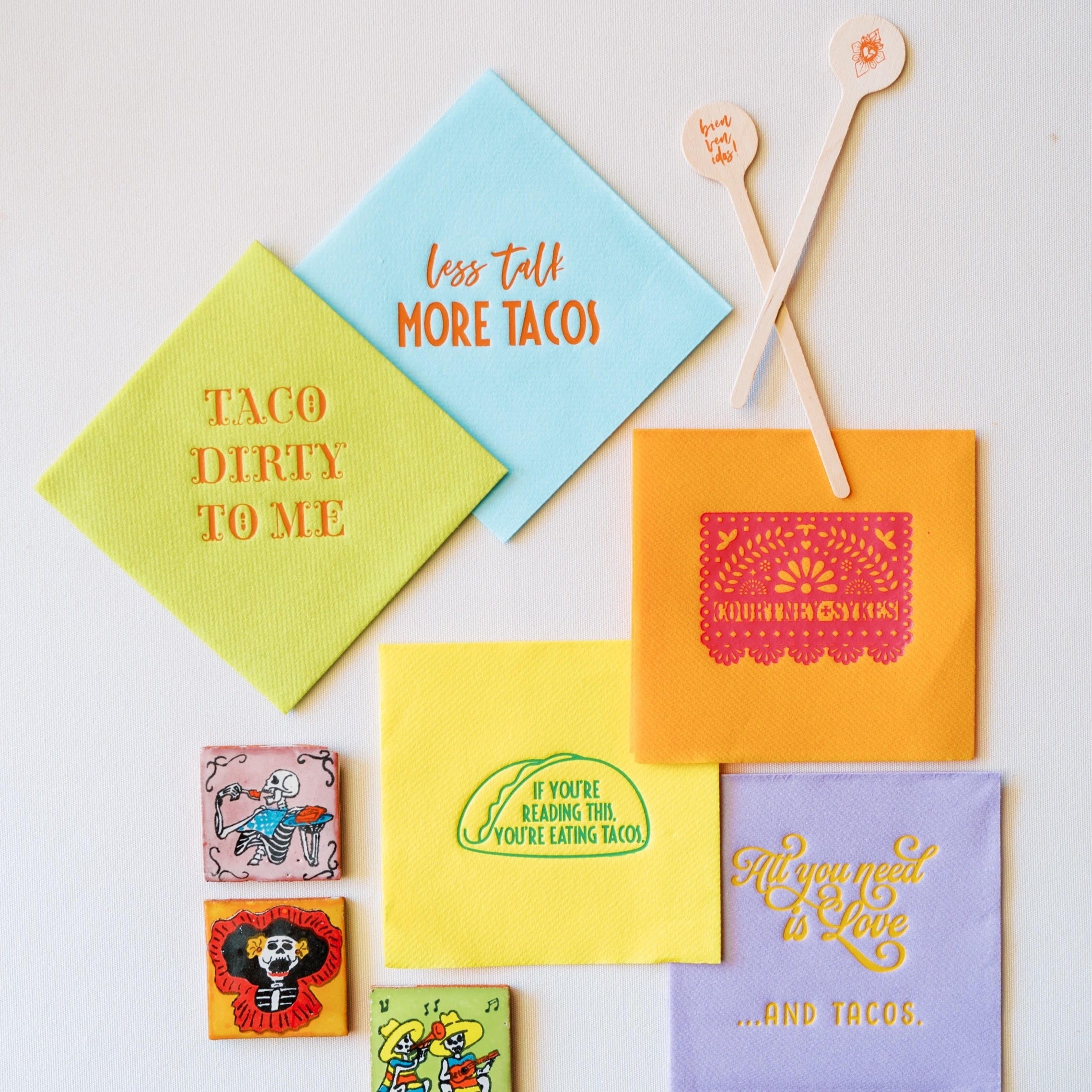 fiesta beverage napkins 