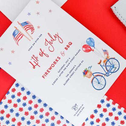 patriotic bike | invitation