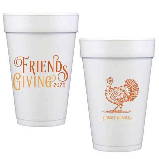 friendsgiving | styrofoam cups