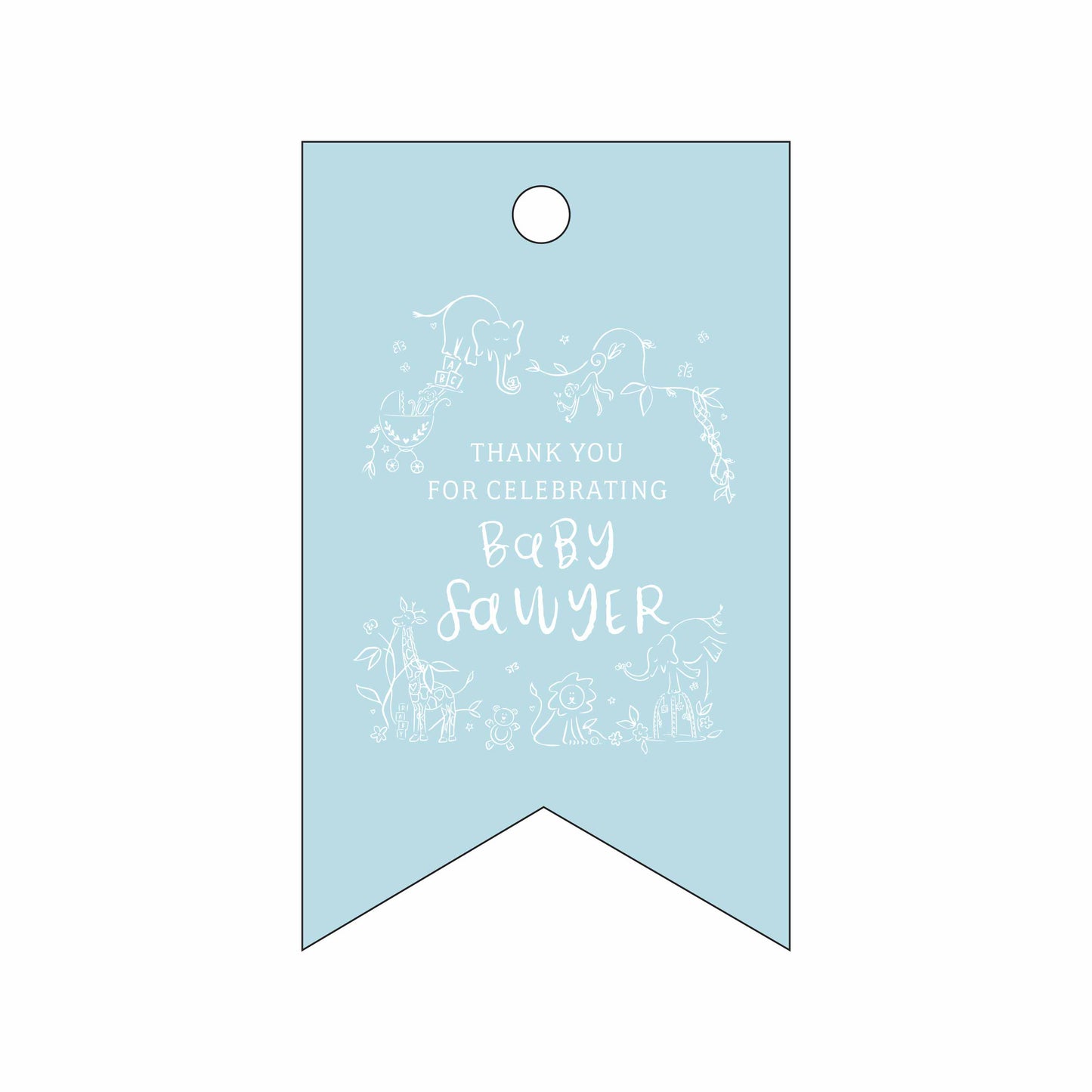 wild about baby | gift tags
