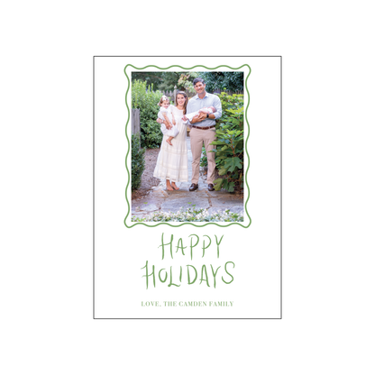 hand lettered happy holidays | holiday card | digital print