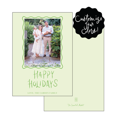 happy holidays hand lettering | holiday card | foil-stamped