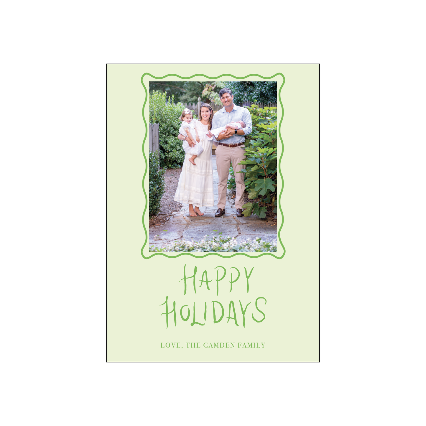 happy holidays hand lettering | holiday card | foil-stamped