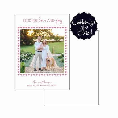 heart frame | valentine's card | letterpress