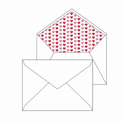 heart frame | valentine's card | letterpress