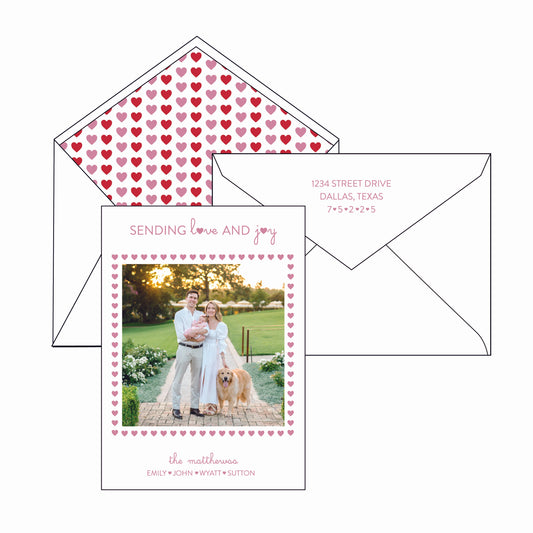 heart frame | valentine's card | letterpress