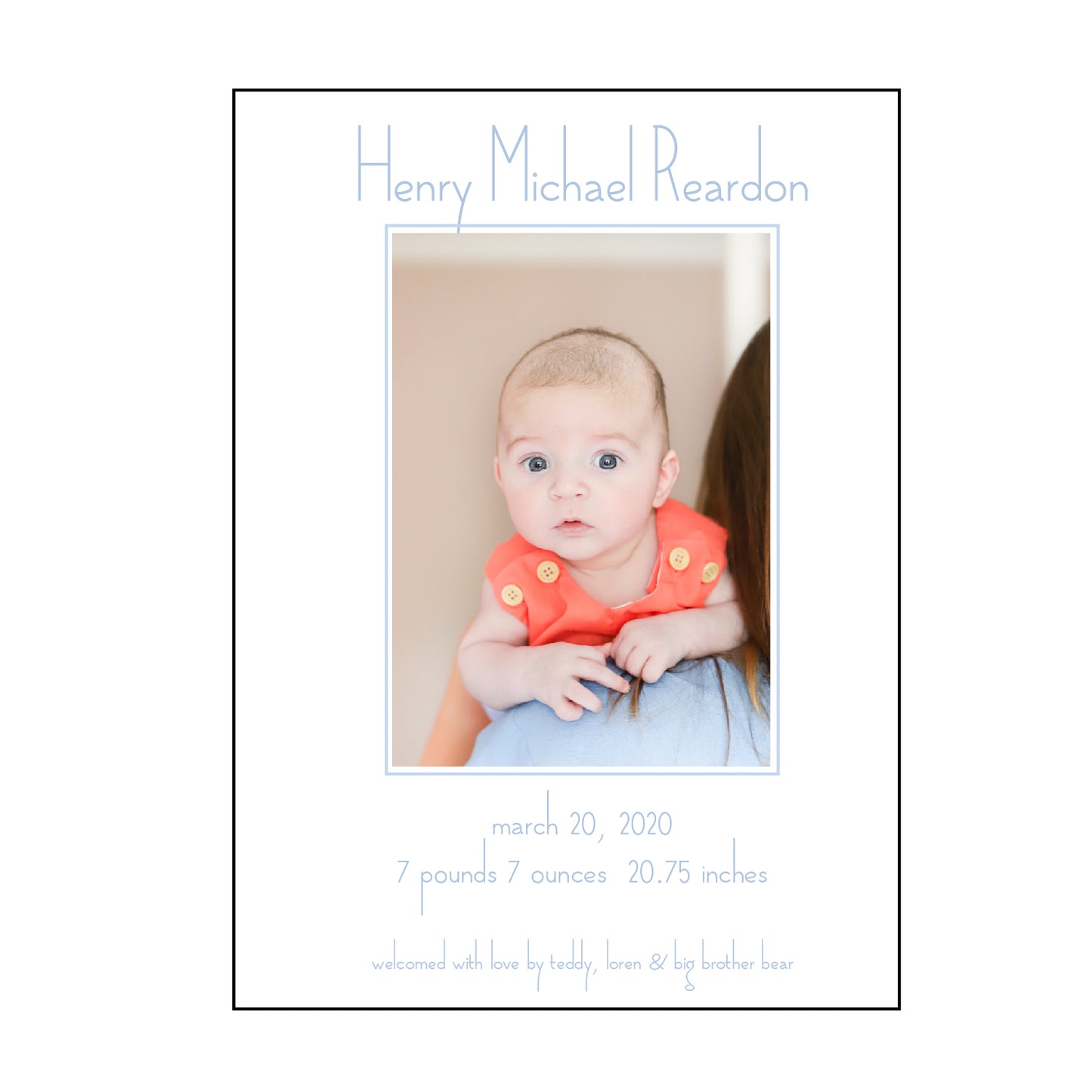 henry | birth announcement
