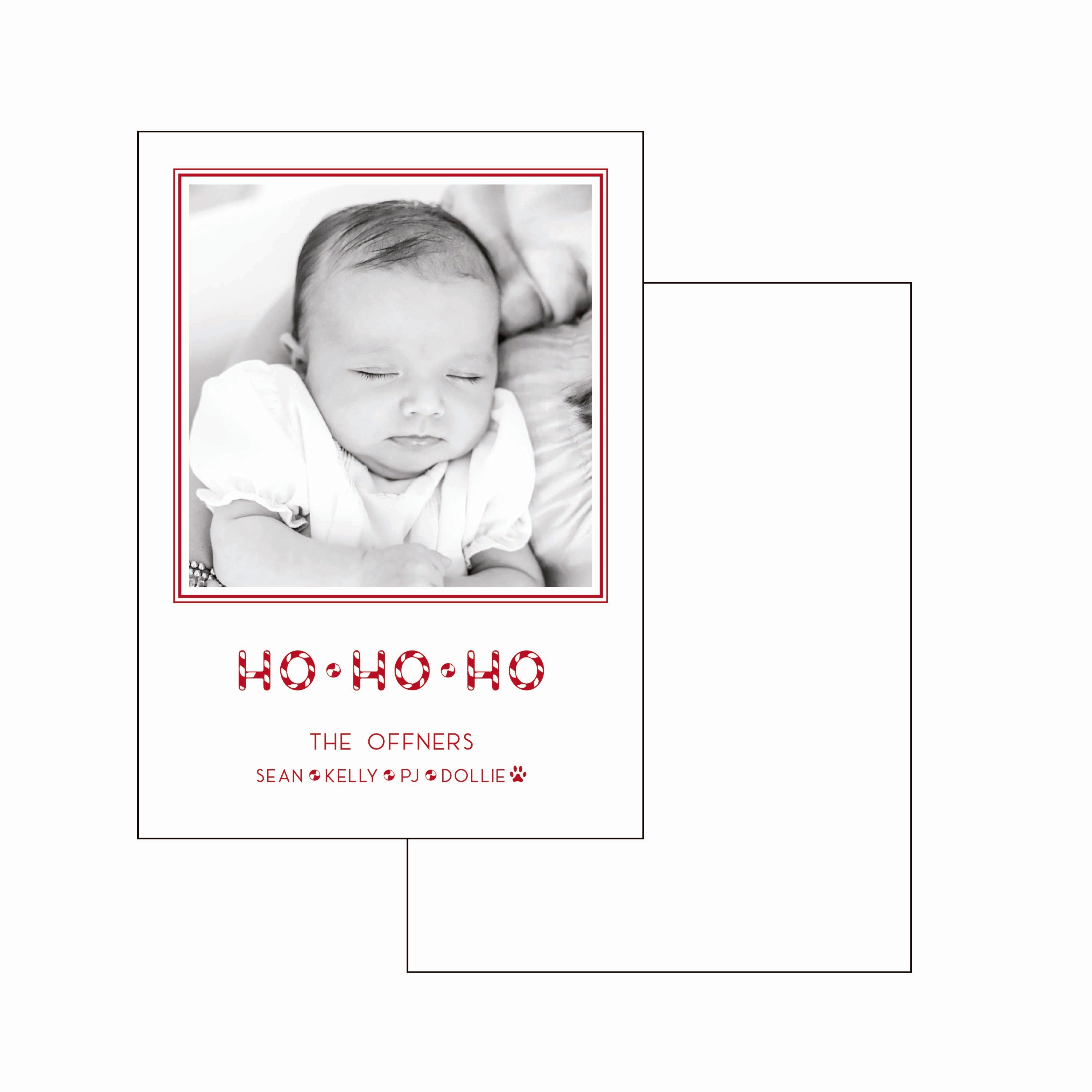 ho ho ho | holiday card | letterpress
