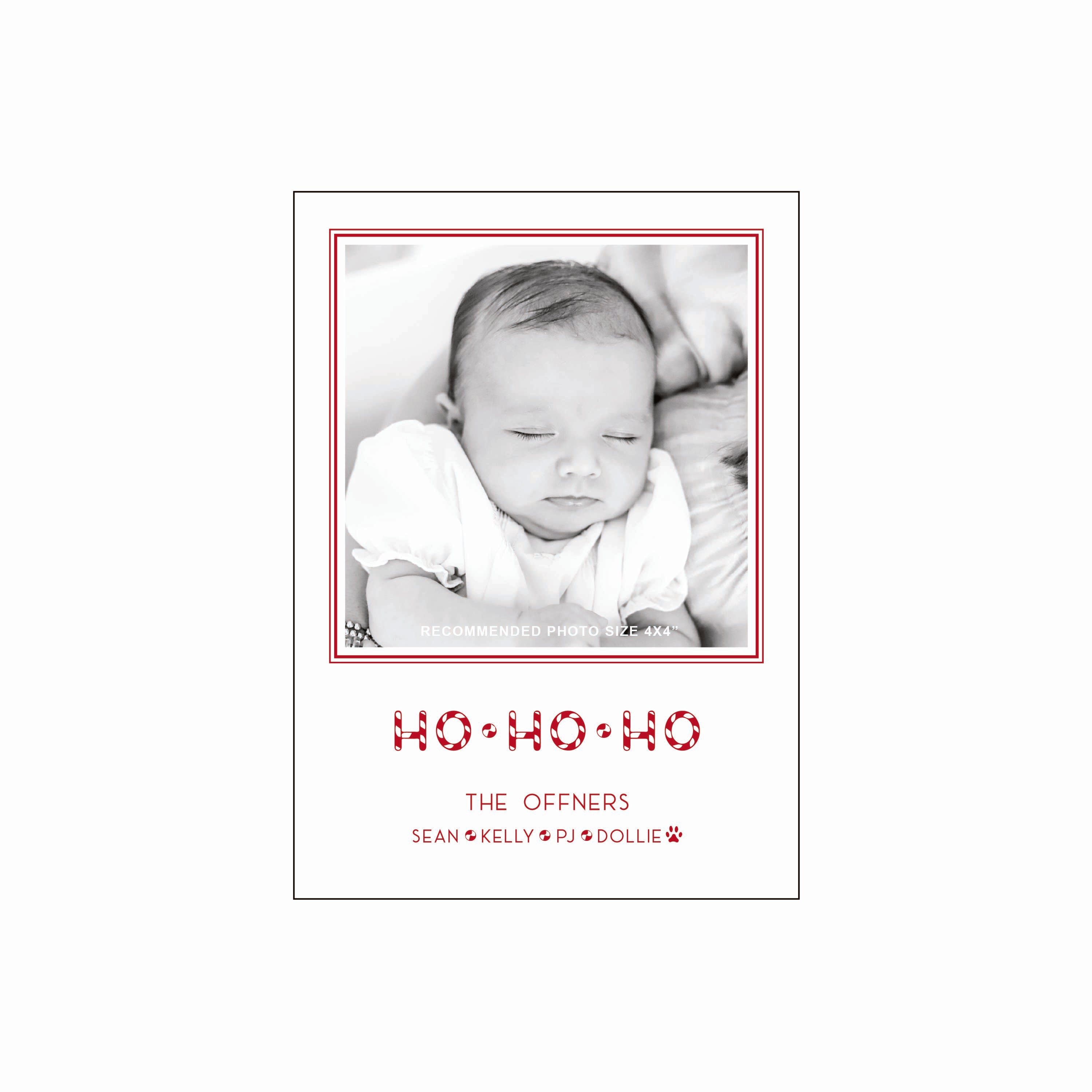 ho ho ho | holiday card | letterpress