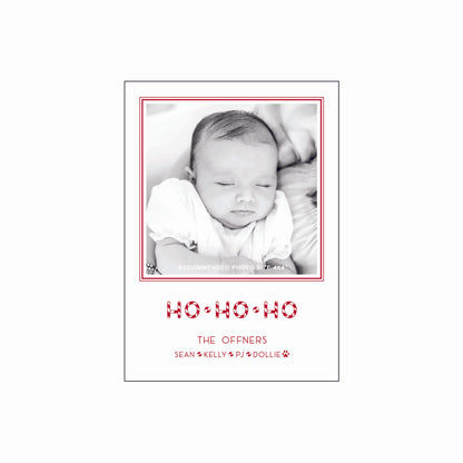 ho ho ho | holiday card | letterpress