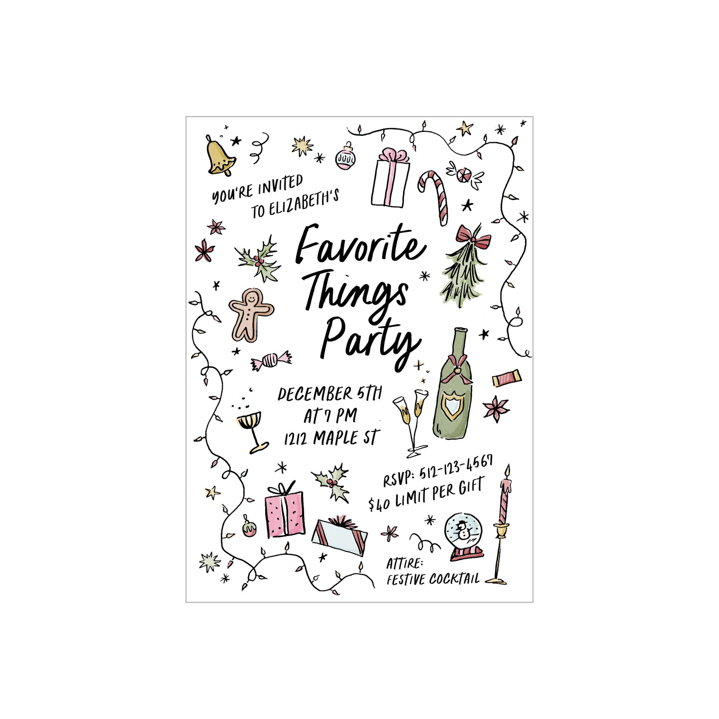 favorite things | invitation