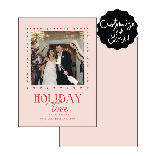 holiday love | holiday card | foil-stamped