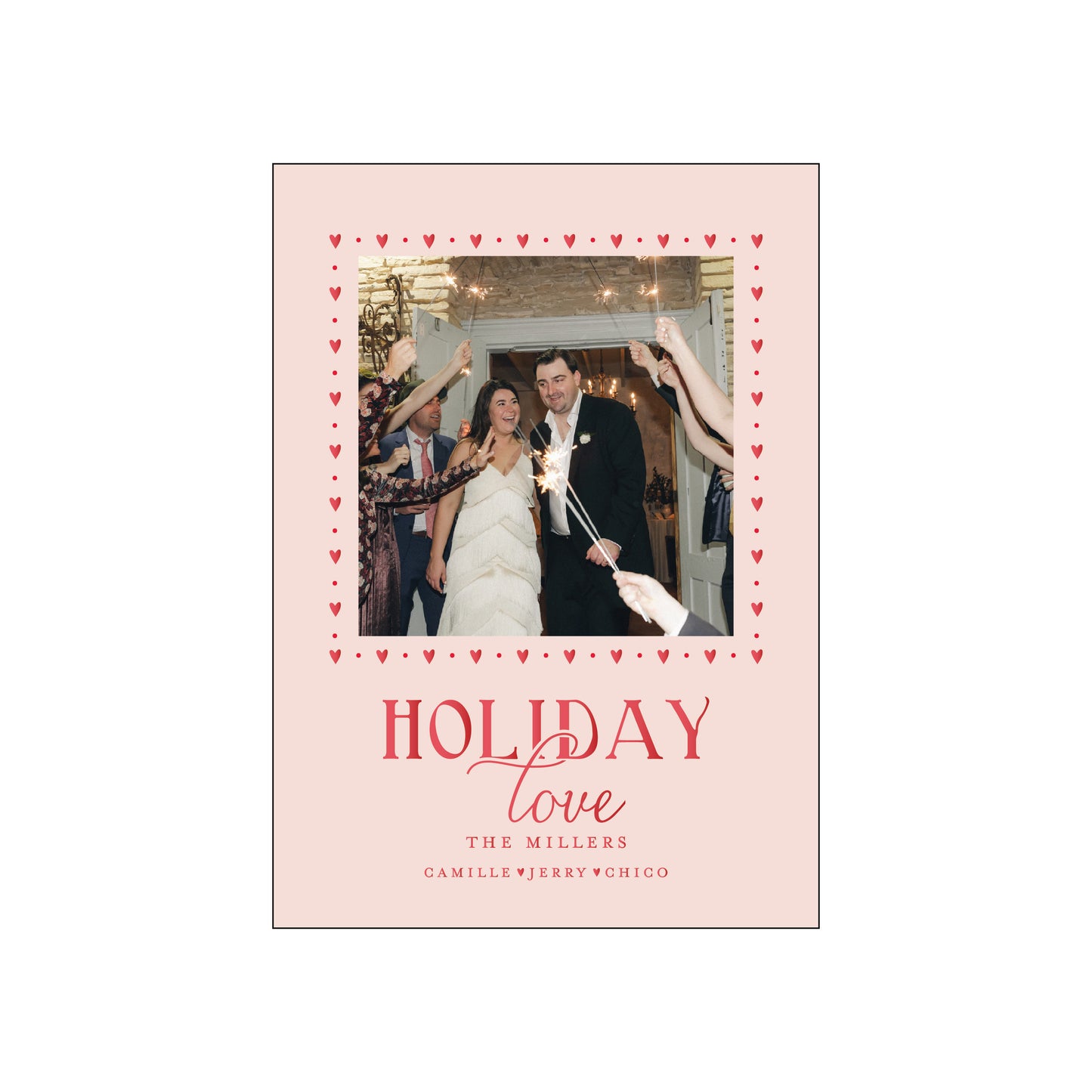 holiday love | holiday card | foil-stamped
