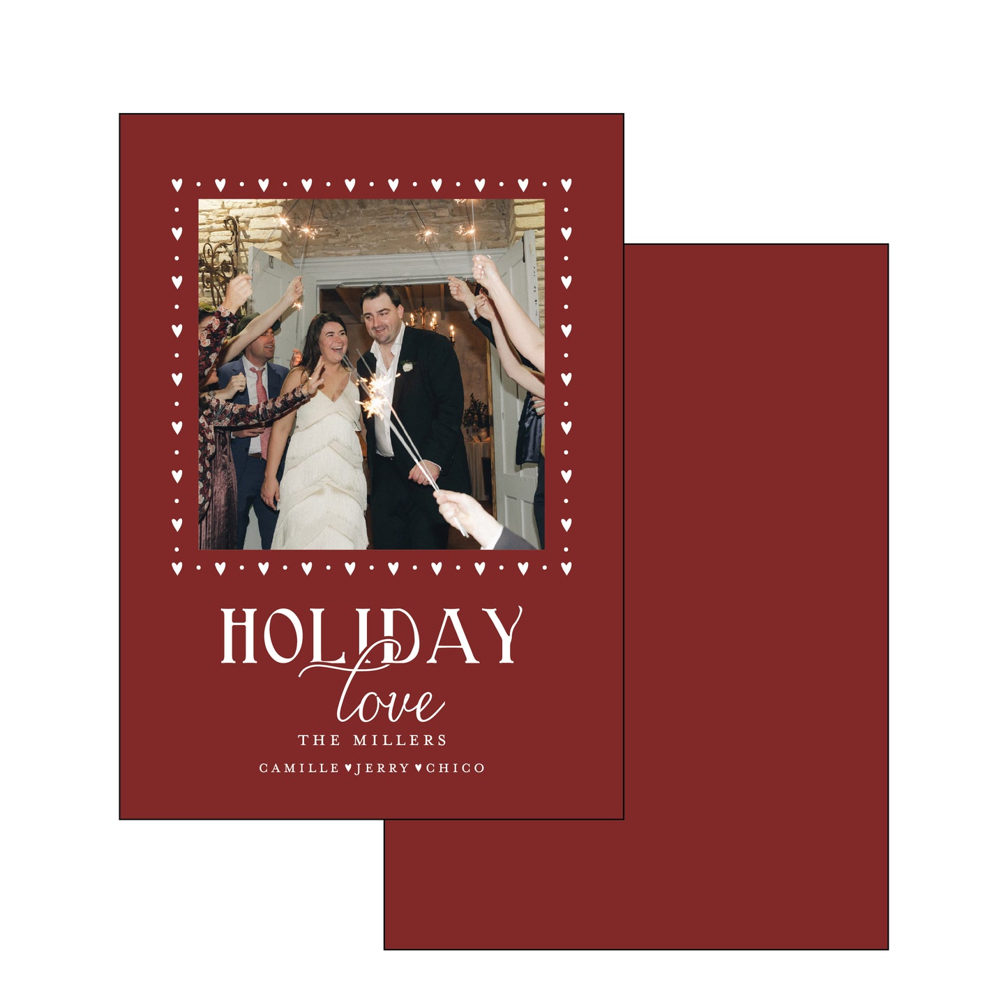 holiday love | holiday card | foil-stamped