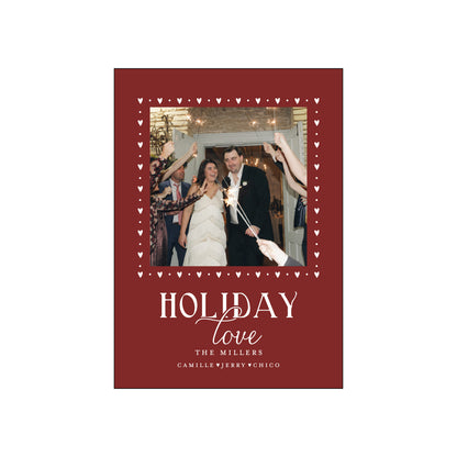 holiday love | holiday card | foil-stamped
