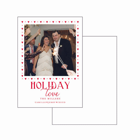 holiday love | holiday card | letterpress