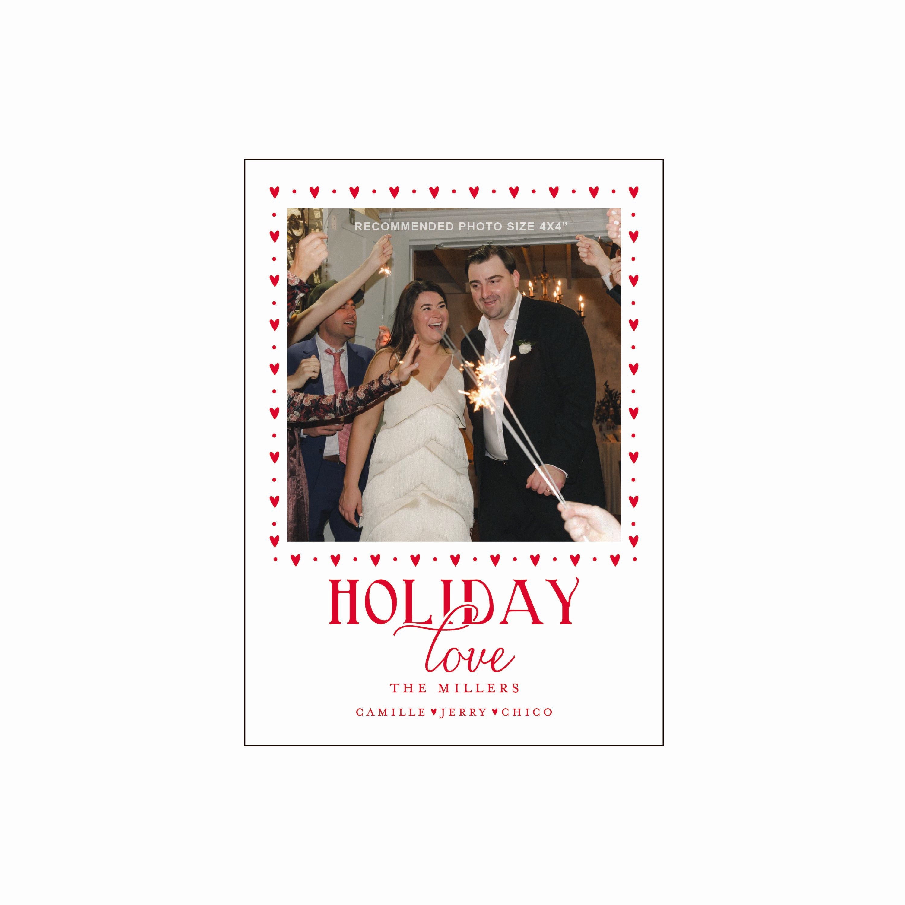 holiday love | holiday card | letterpress