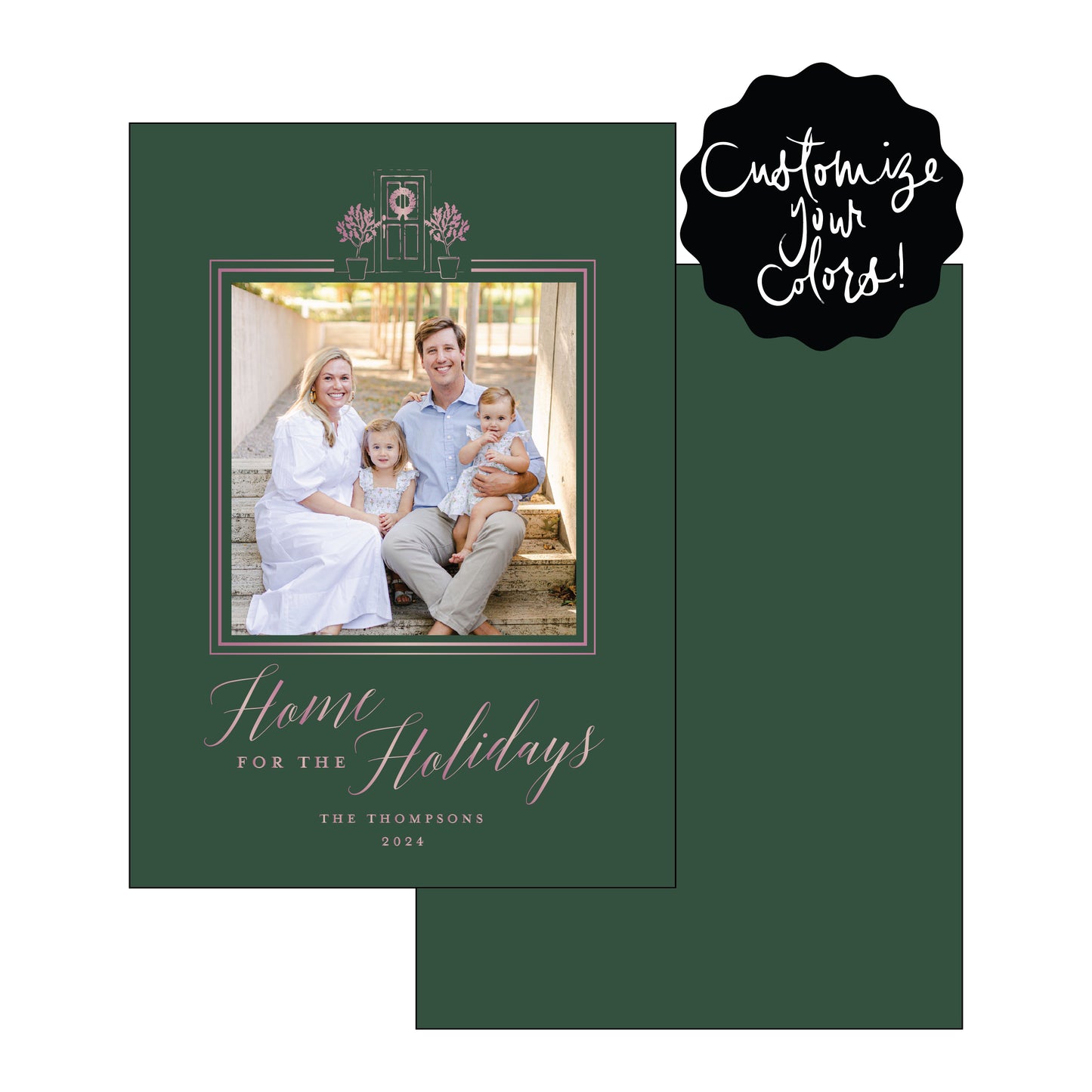 home for the holidays | holiday card | foil-stamped
