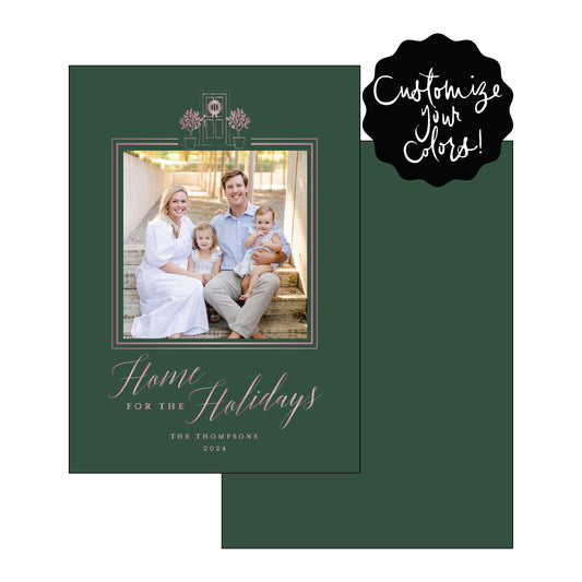 home for the holidays | holiday card | foil-stamped