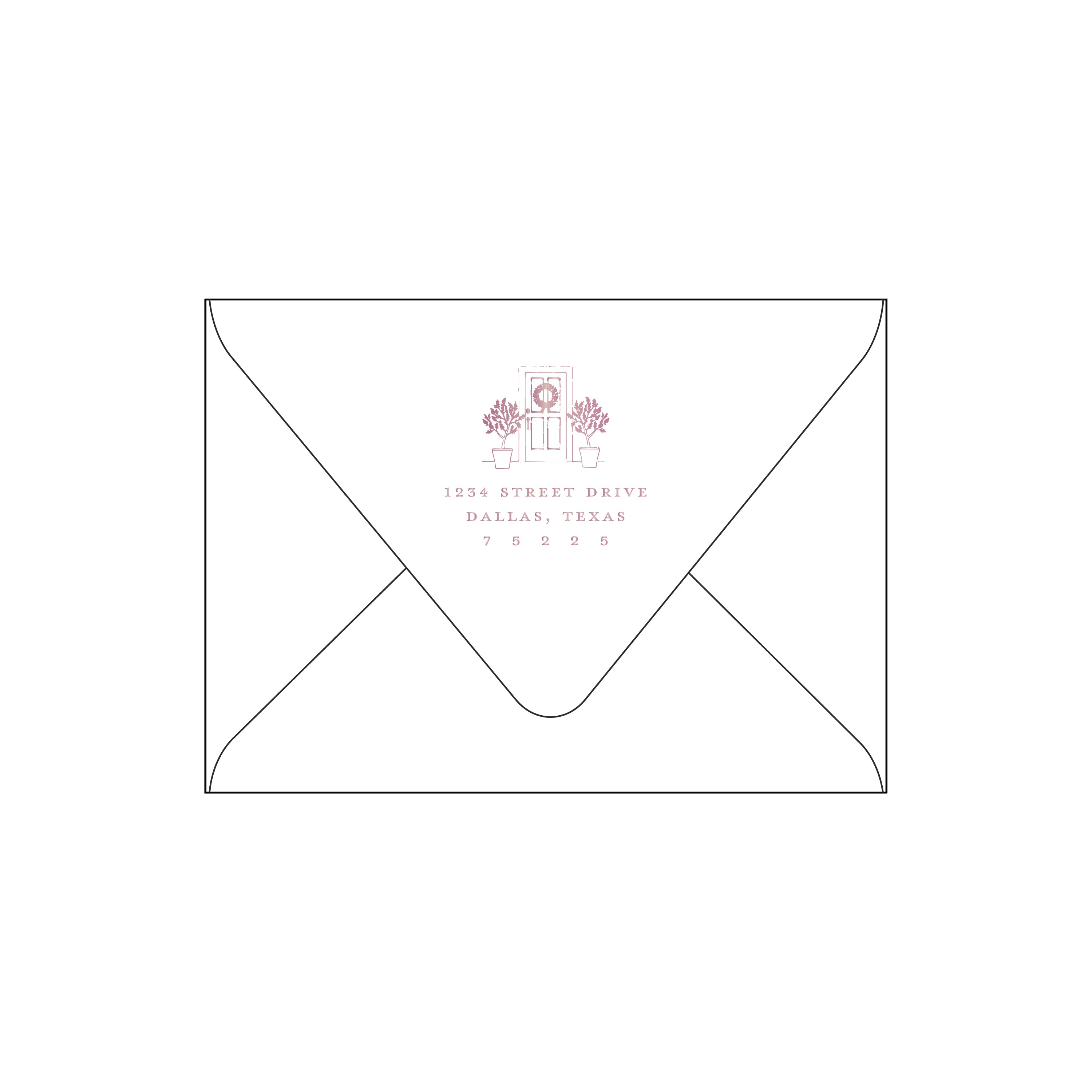 home for the holidays | holiday card | foil-stamped