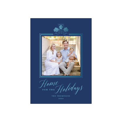 home for the holidays | holiday card | foil-stamped