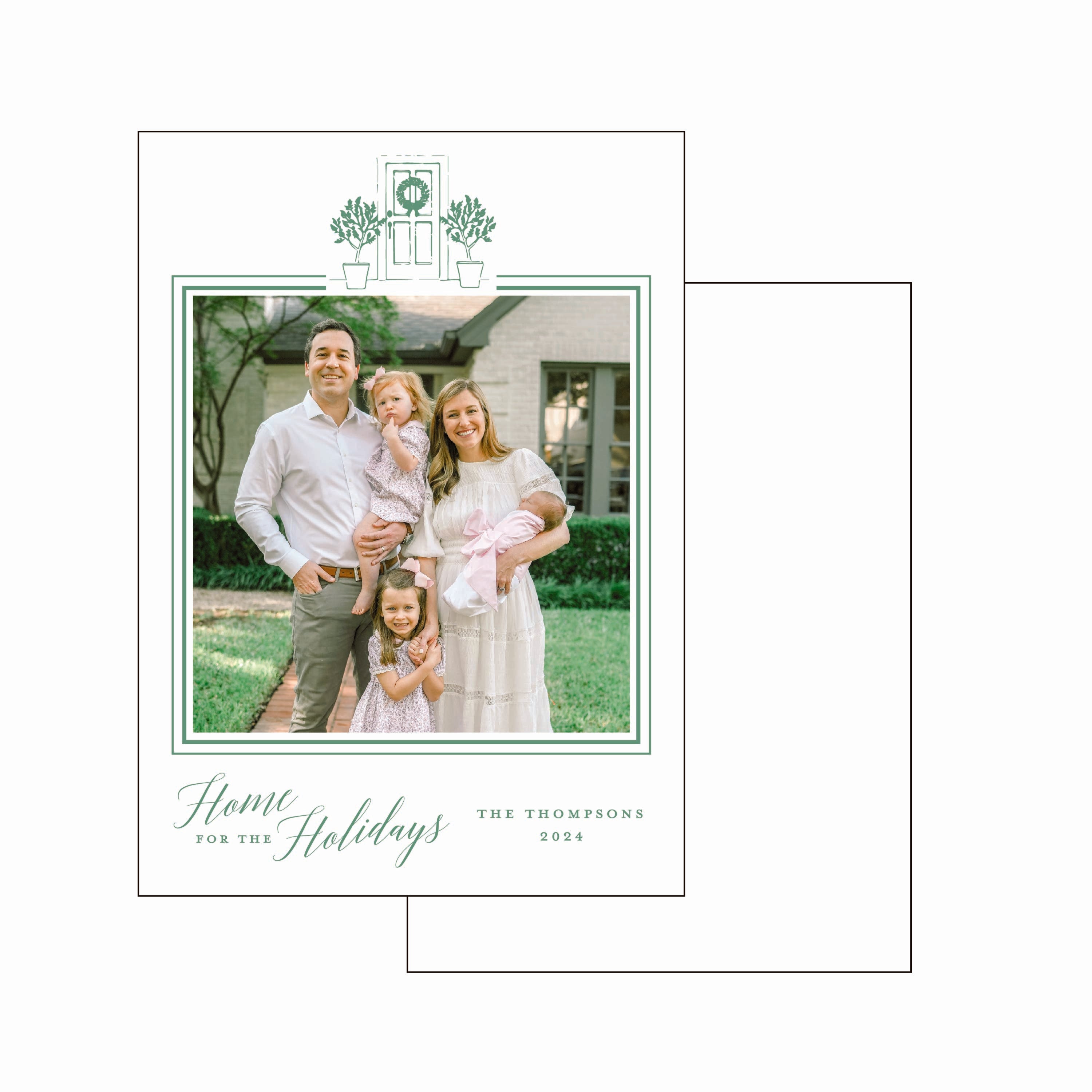 home for the holidays | holiday card | letterpress
