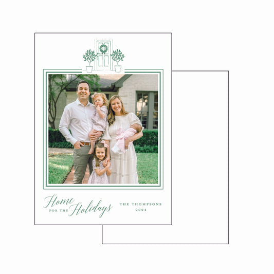 home for the holidays | holiday card | letterpress