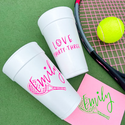 birthday love | styrofoam cups