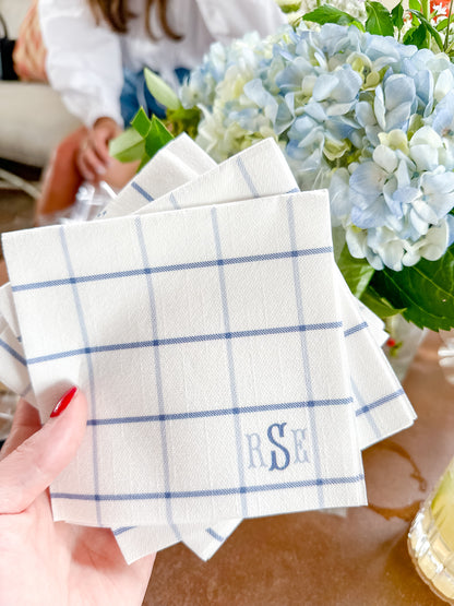 plaid check | digital | napkins | linen