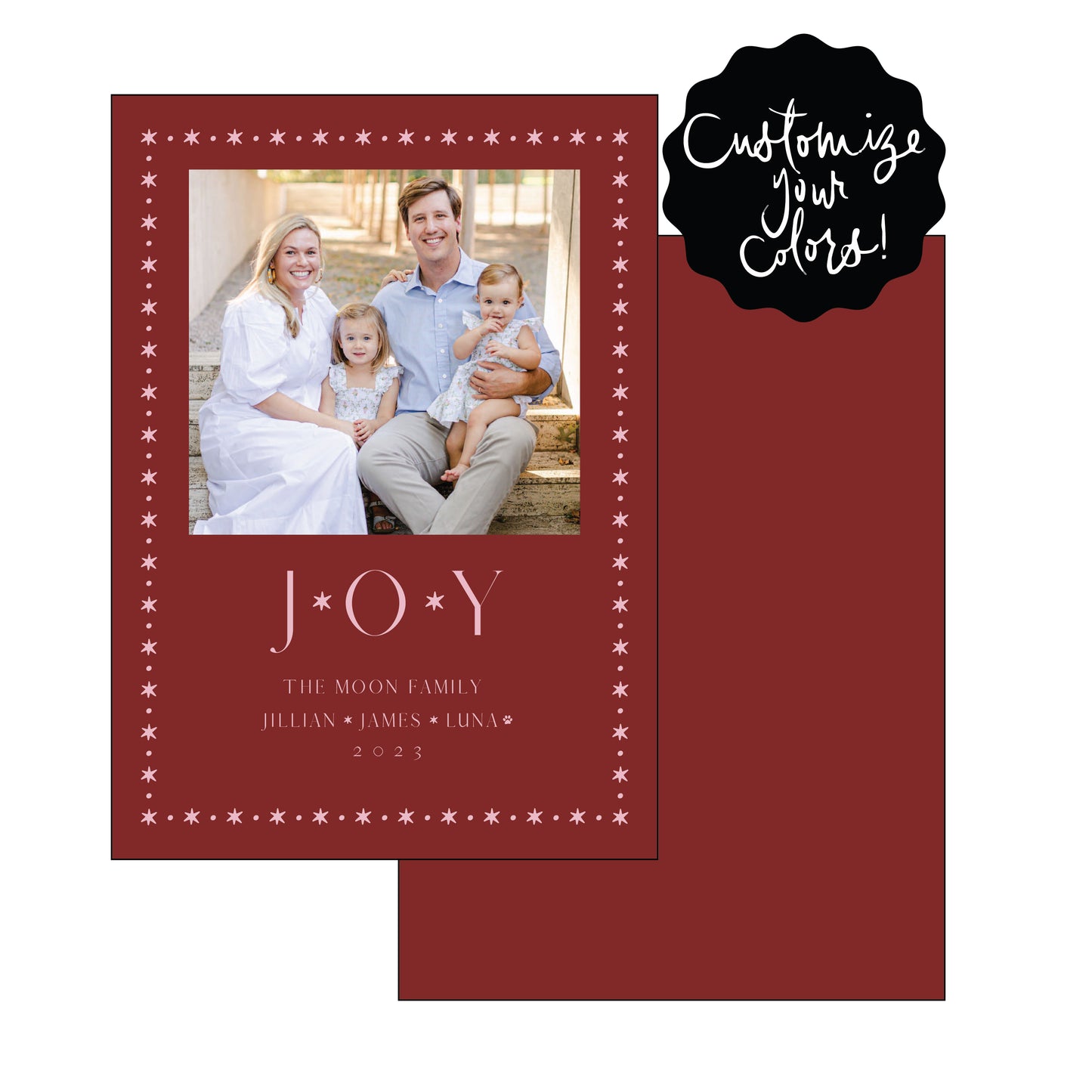 JOY | holiday card | foil-stamped