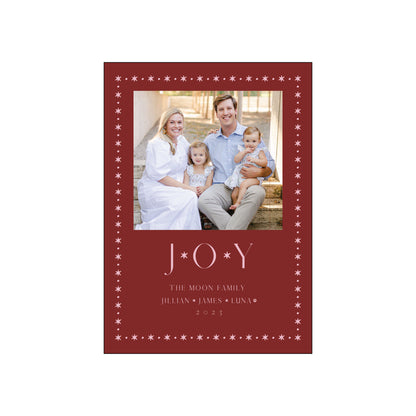 JOY | holiday card | foil-stamped