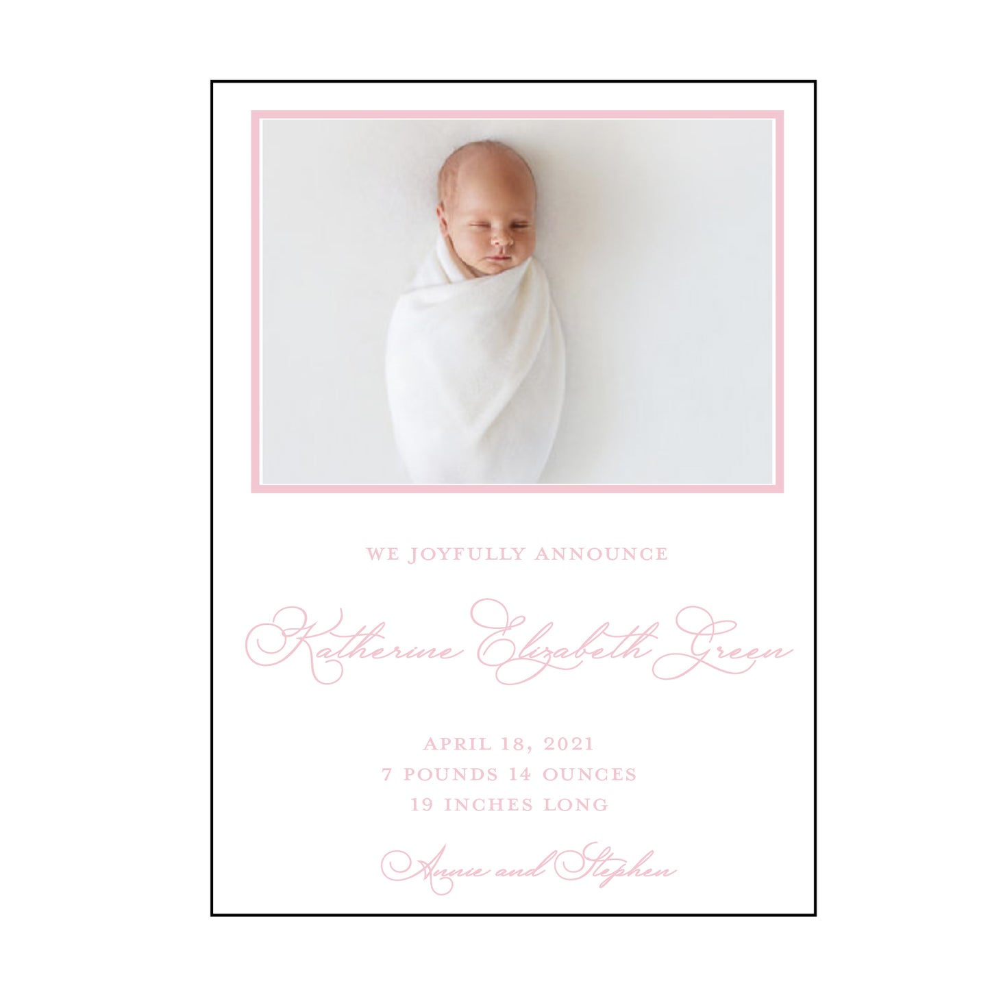 katherine | birth announcement