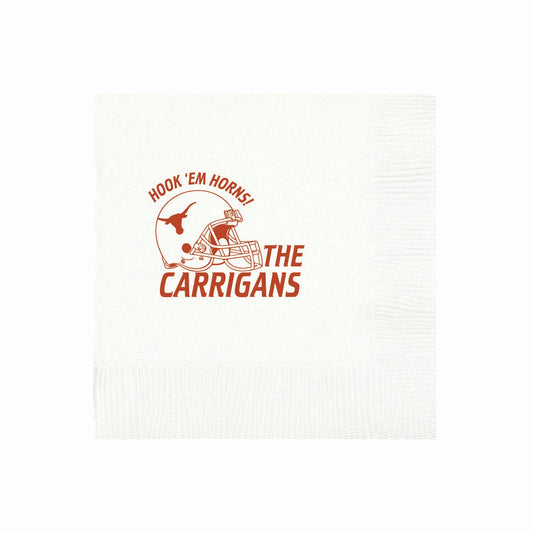 longhorn helmet | 3ply or linen | napkins