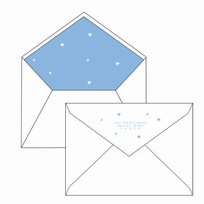 merry star | holiday card | letterpress