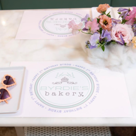 Personalized paper placemats