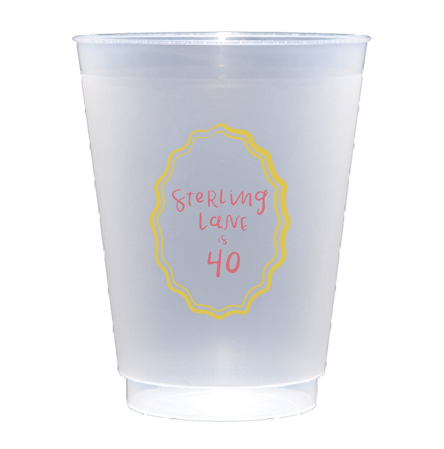 hand lettering 01 | shatterproof frosted flex